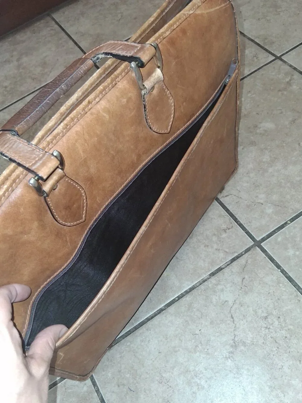 Vintage Leather Briefcase